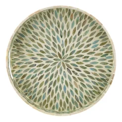 Decorative Tray Capiz Native Leaves