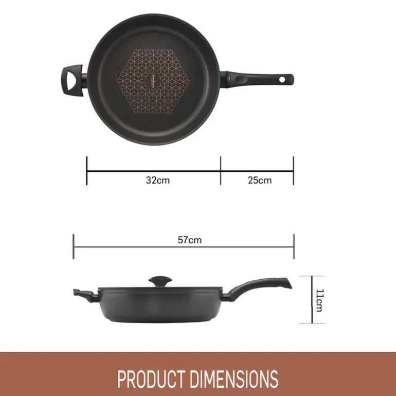 Essteele Per Salute Covered Saute Pan