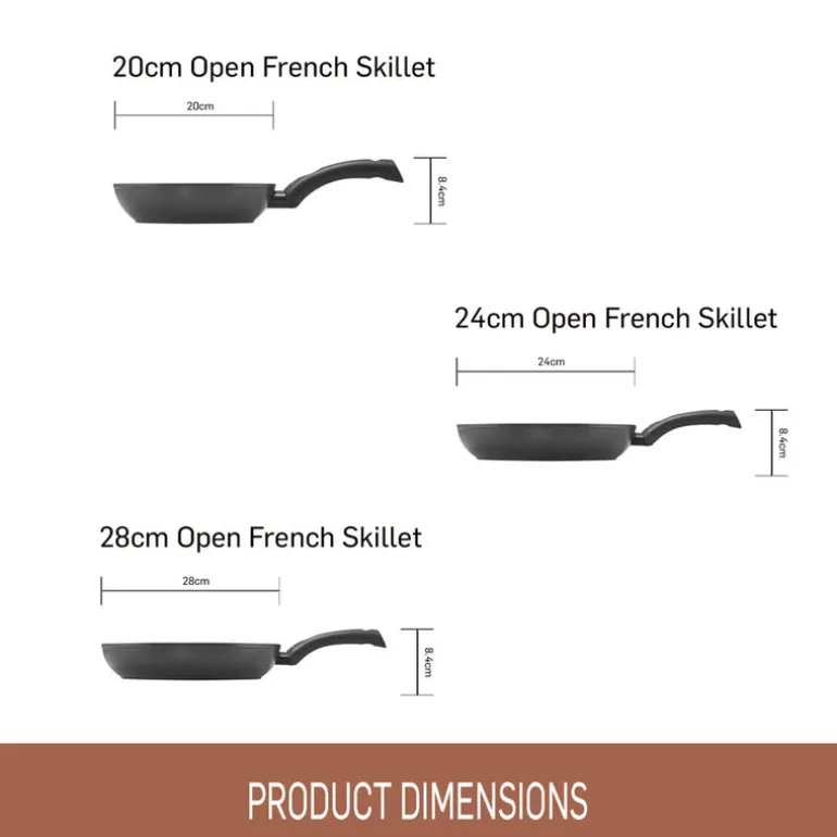 Essteele Per Salute Triple Skillet Pack