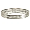 Filigree Tray Round Etched Nickel 30cm
