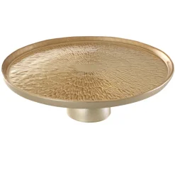 Footed Plate Duomo Gold 28cm