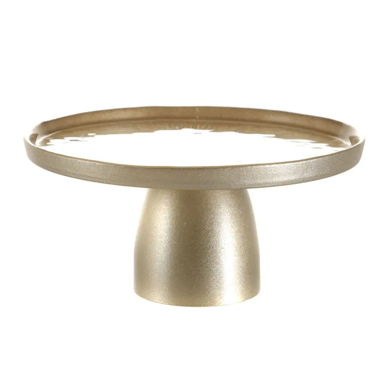 Footed Plate Duomo Gold 21cm