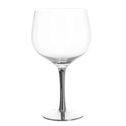 Gin Glass Silver Stem