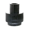 Glass Candle Holder Black