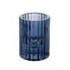 Glass Candle Holder Blue