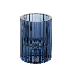 Glass Candle Holder Blue