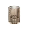 Glass Candle Holder Chocolate