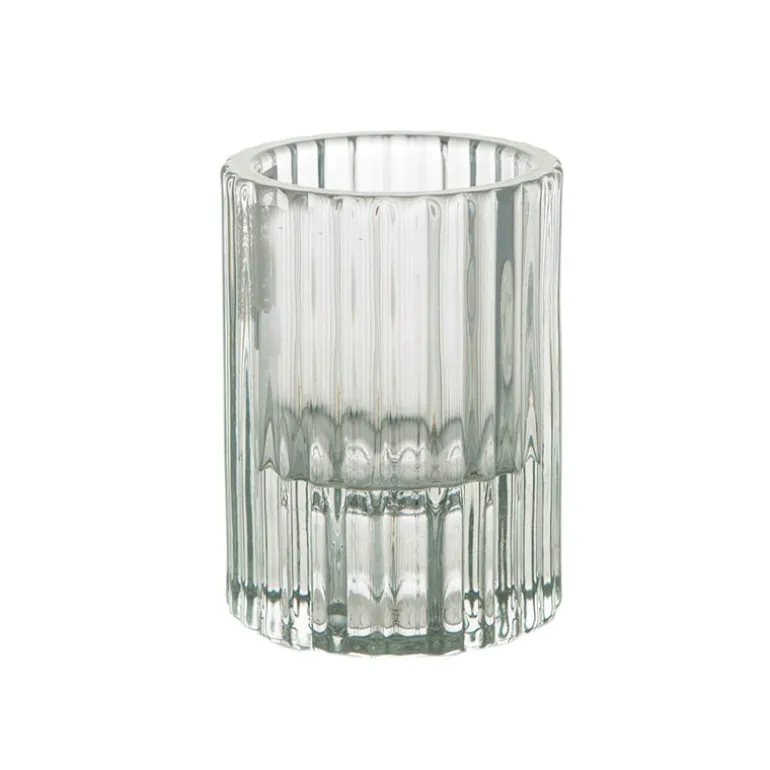Glass Candle Holder Clear
