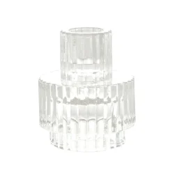 Glass Candle Holder Clear