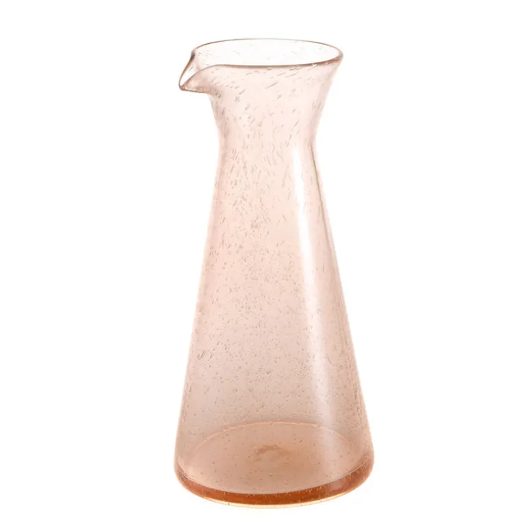 Glass Carafe Bubble Pink