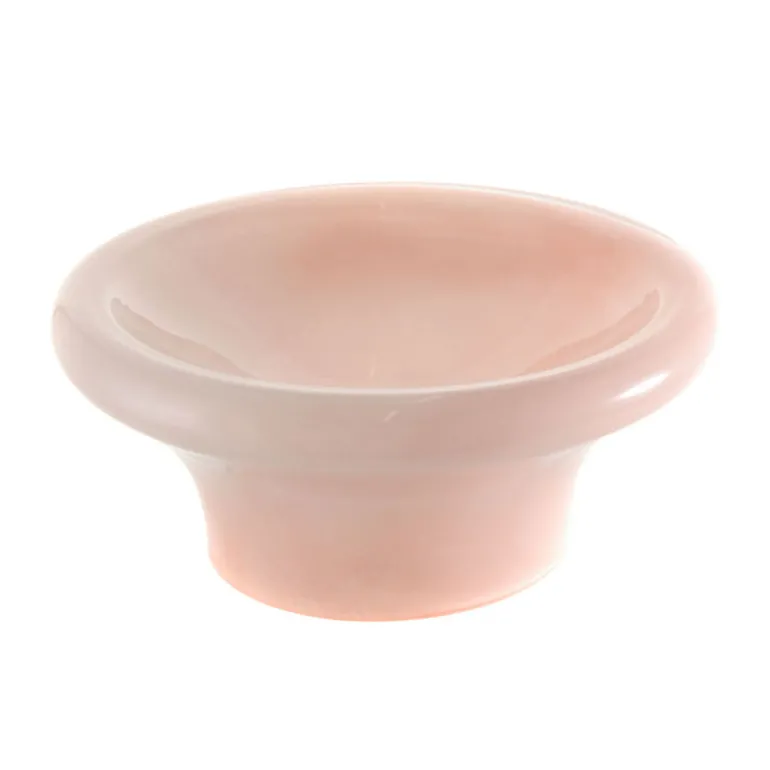 Glass Footed Bowl Pink