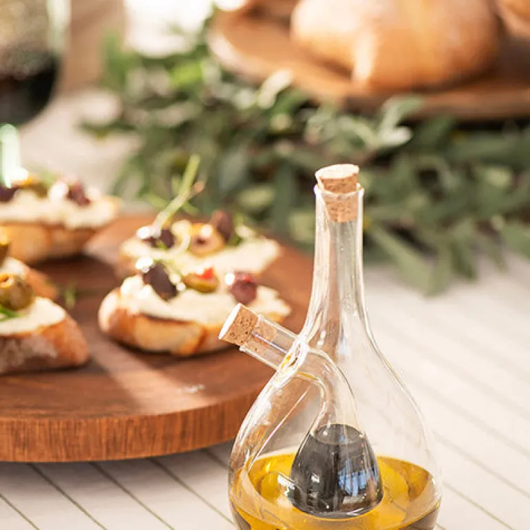 Glass Oil & Vinegar Bulb Bottle