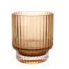 Glass Tumbler Optic Amber