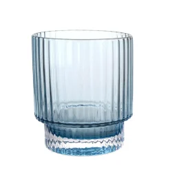 Glass Tumbler Optic Blue