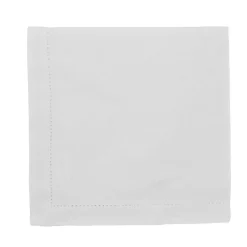 Hem Stitch Napkin White