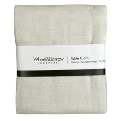 Herringbone Tablecloth Melange Beige 150x250