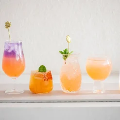 Hurricane Glass Ribbed Clear