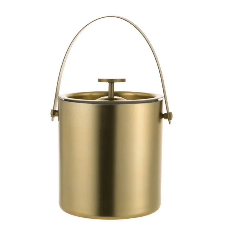 Ice Bucket Vegas Gold Double Wall