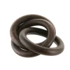Interlinked Wooden Napkin Ring Dark
