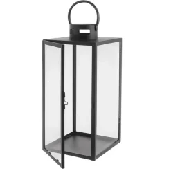 Lantern Steel Matte Black 40cm