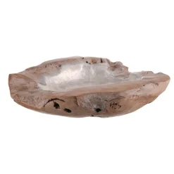 Malo Teak Plate with White Capiz Insert