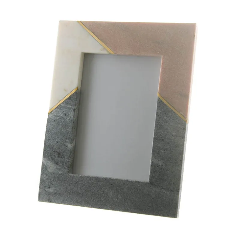 Marble & Brass Photo Frame 25x20cm