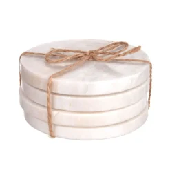Marble Coaster Round Set