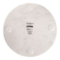 Marble Round Tray White 31x31x2cm