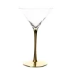 Martini Glass Gold Stem