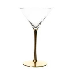 Martini Glass Gold Stem