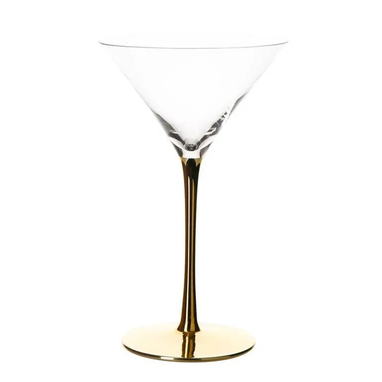 Martini Glass Gold Stem