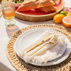 Melamine Side Plate Speckle White