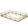 Mirror Base Tray Rectangle Gold 45cm