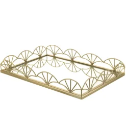 Mirror Base Tray Rectangle Gold 45cm