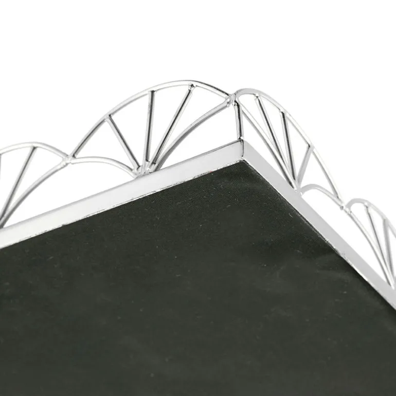 Mirror Base Tray Rectangle Nickel 45cm