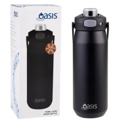 Oasis Ceramic Bottle Black