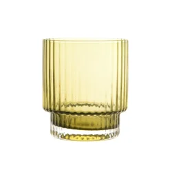 Optic Glass Tumbler Olive Green