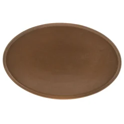 Oval Platter Stoneware Straight Leather