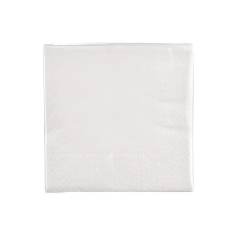 Paper Napkin Cocktail White Pack