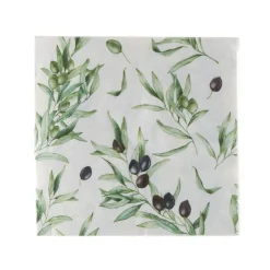 Paper Napkin Dark Olive Branch Pack