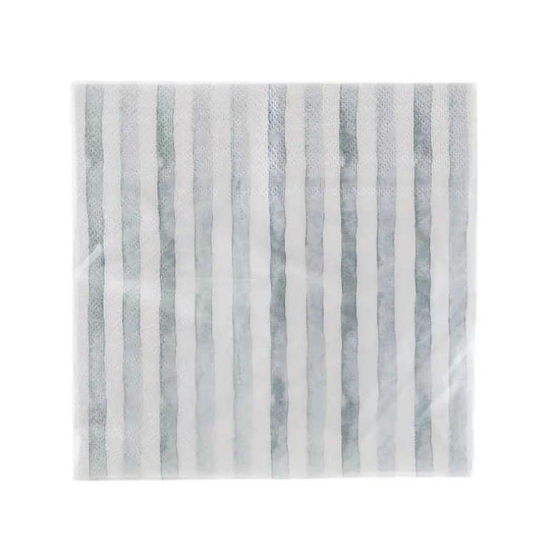 Paper Napkin Sage Stripe