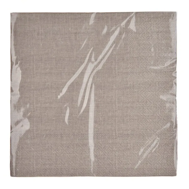 Paper Napkin Taupe Linen Look