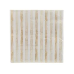 Paper Napkin Yellow Stripe Pack