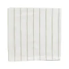 Pinstripe Napkin White & Olive