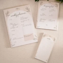 Plain Notepad with Olive Leaves
