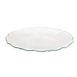 Plate Elegance Green Rim