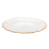 Plate Elegance Orange Rim