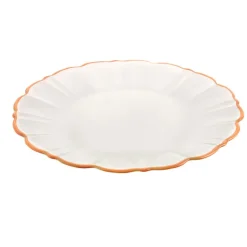 Plate Elegance Orange Rim