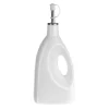 Porcelain Oil Bottle Square Base with Handle