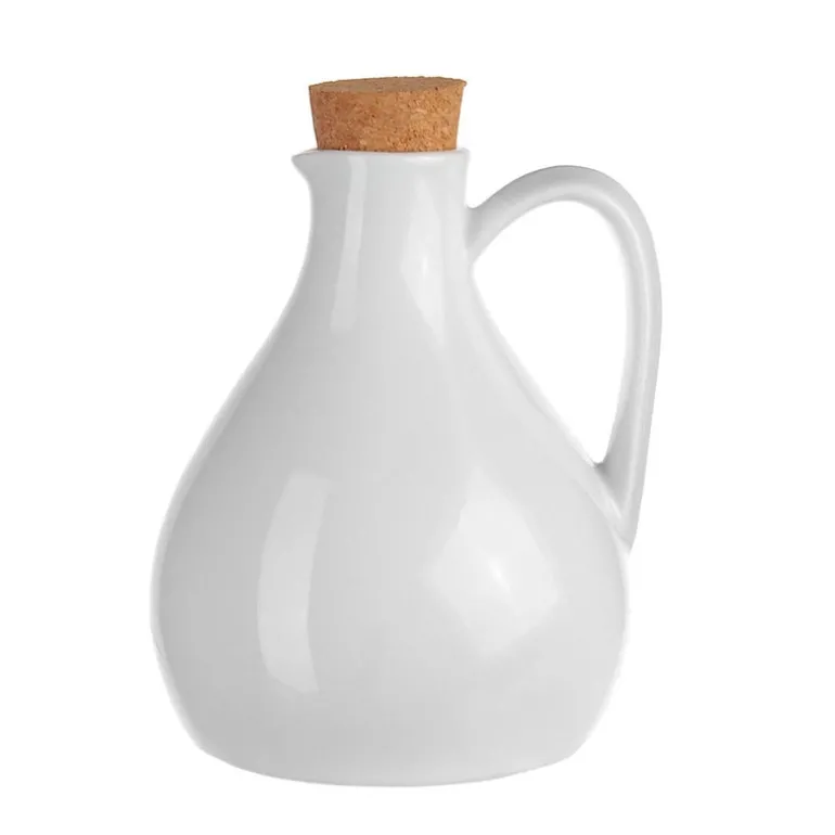 Porcelain Oil Bottle with Handle
